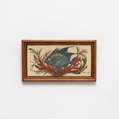 Diaz Costa, handbemaltes Keramikkunstwerk, um 1960
