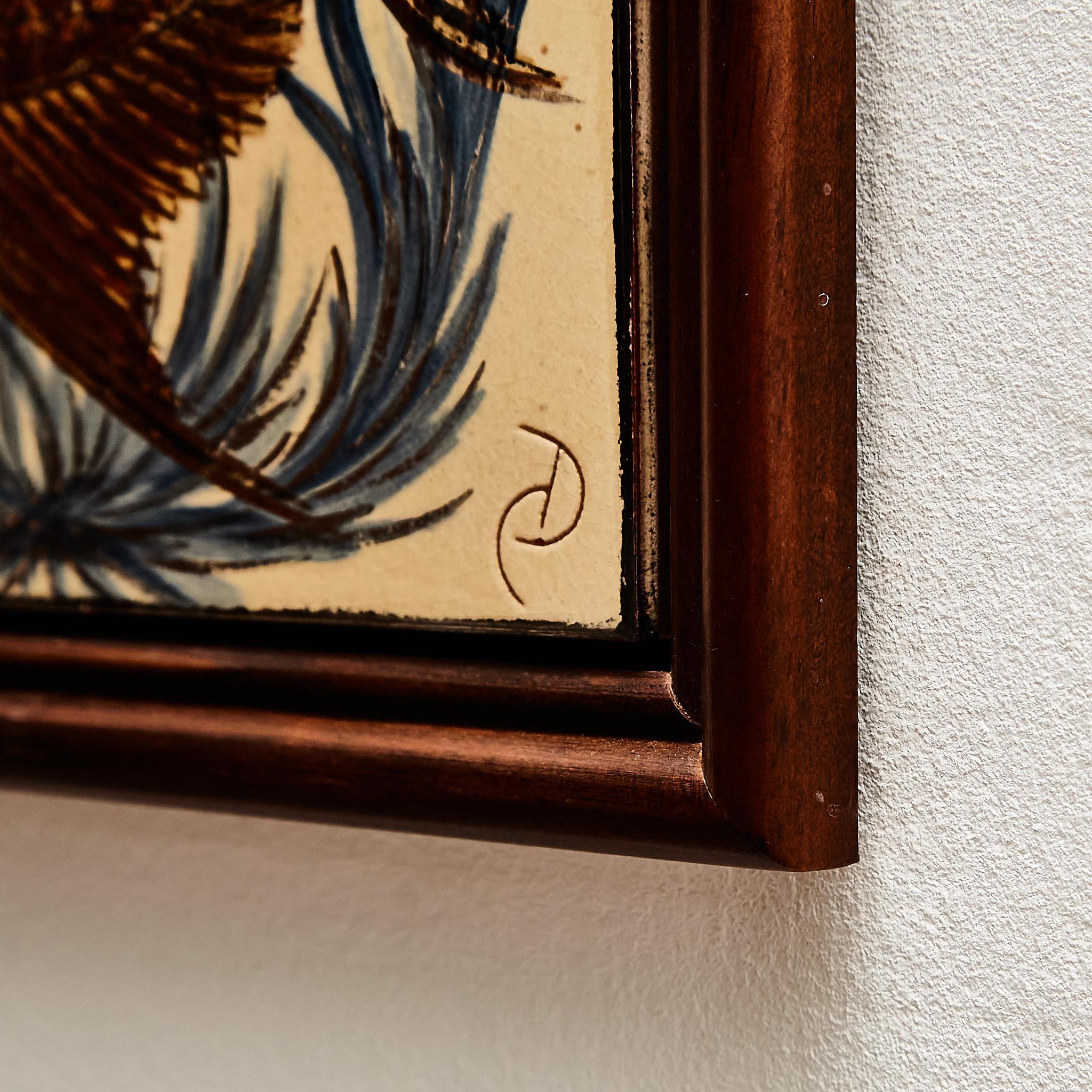 Keramisches, handbemaltes Kunstwerk mit einem Fischmotiv des katalanischen Künstlers Diaz Costa, um 1960.
Gerahmt. Unterschrieben.

Wichtige Informationen über die Farbe(n) der Produkte:
Tatsächliche Farben können variieren. Das liegt daran, dass