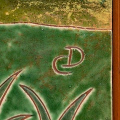 Diaz COSTA Ceramic Hand Painted Artwork, circa 1960