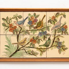 Opera d'arte dipinta a mano in ceramica di Diaz Costa, 1960 circa