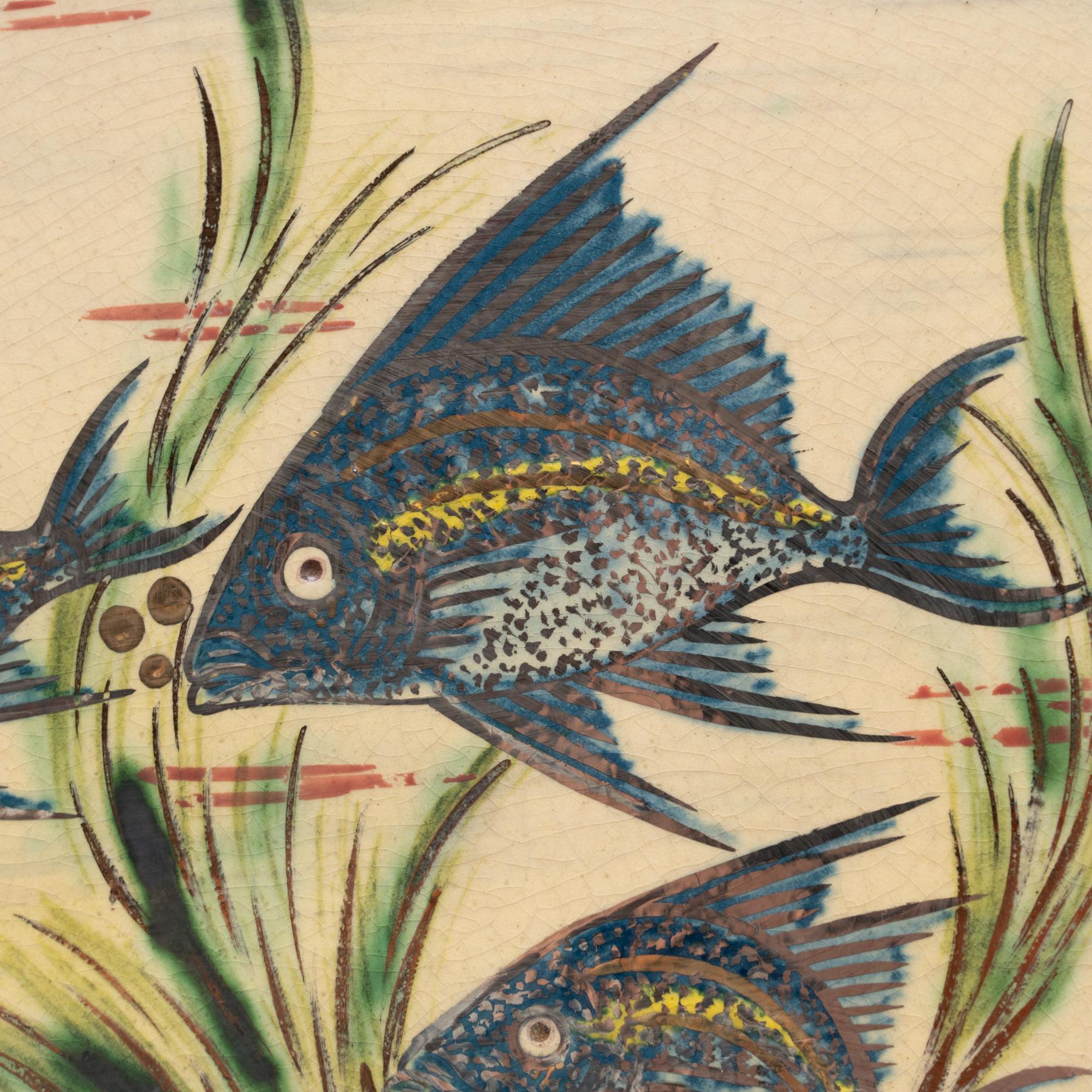 Spanish Diaz Costa Ceramic Hand Painted Artwork, circa 1960 For Sale