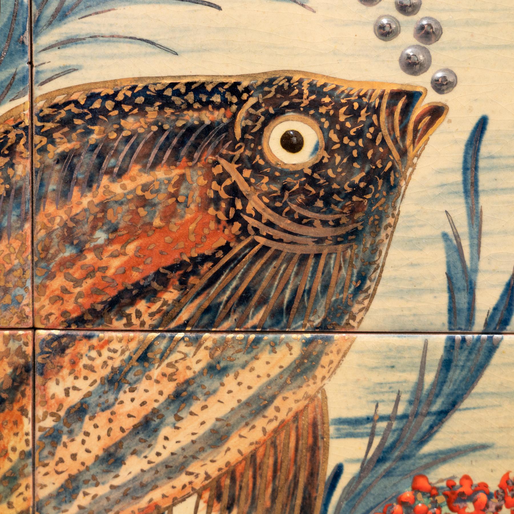 Spanish Diaz Costa Ceramic Hand Painted Artwork, circa 1960 For Sale