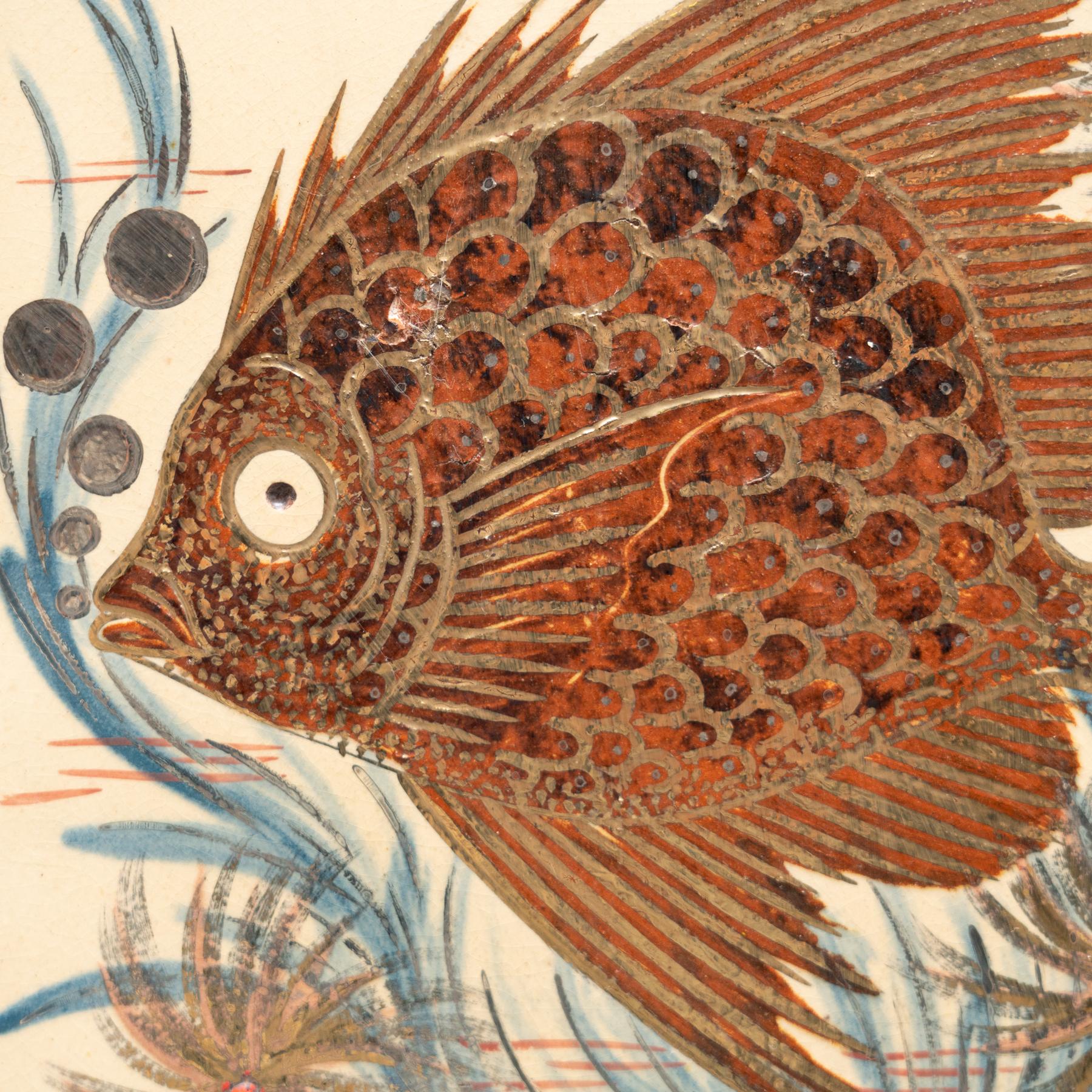Spanish Diaz Costa Ceramic Hand Painted Artwork, circa 1960