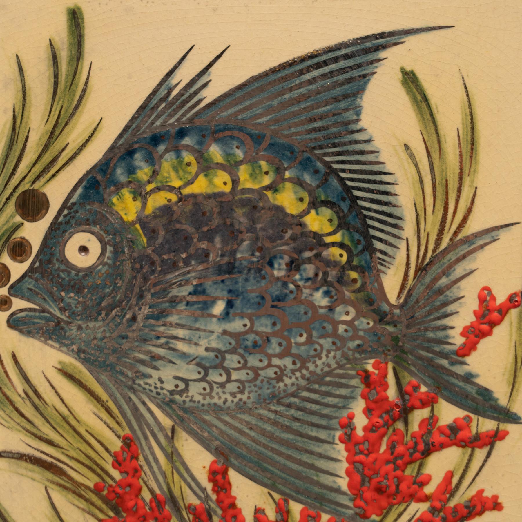 Diaz Costa Ceramic Hand Painted Artwork, circa 1960 In Good Condition In Barcelona, ES