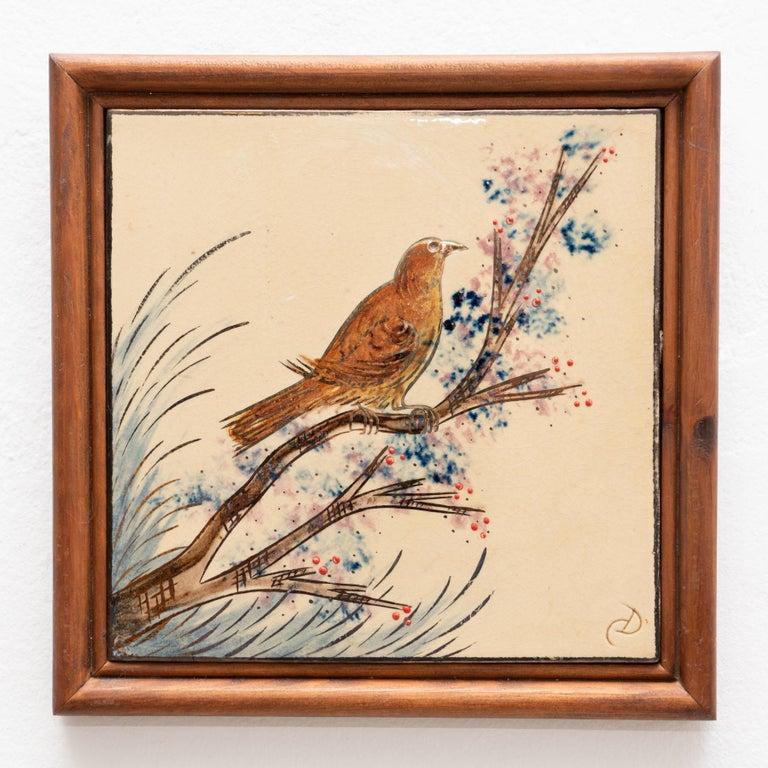 Diaz Costa Keramik-Kunstwerk, handbemalt, um 1960 (Mitte des 20. Jahrhunderts) im Angebot