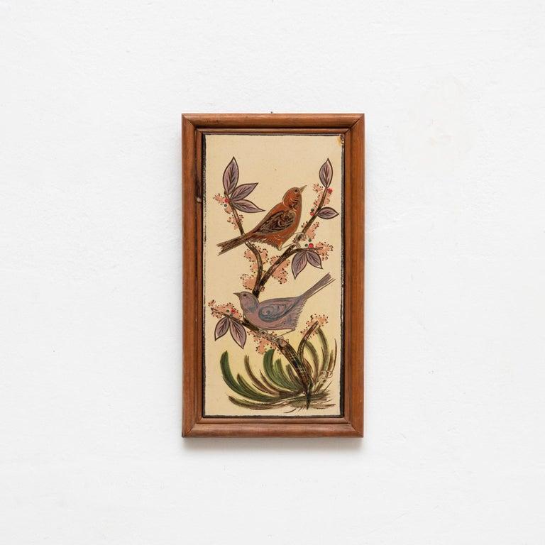 Diaz Costa Keramik-Kunstwerk, handbemalt, um 1960 im Angebot 2