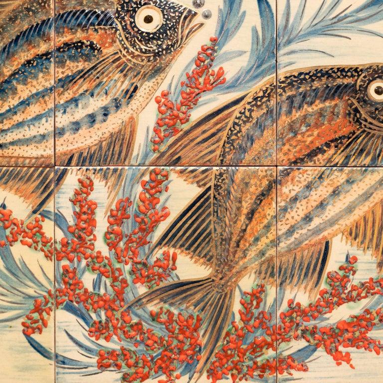 Diaz Costa Ceramic Hand Painted Artwork, circa 1960 For Sale 1