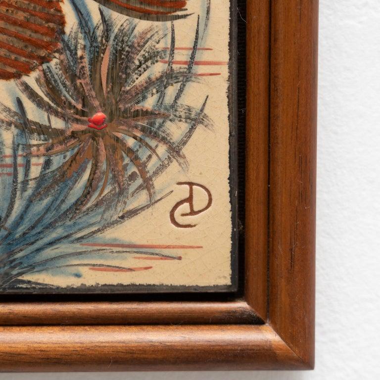 Obra de cerámica pintada a mano de Díaz Costa, hacia 1960 en venta 1