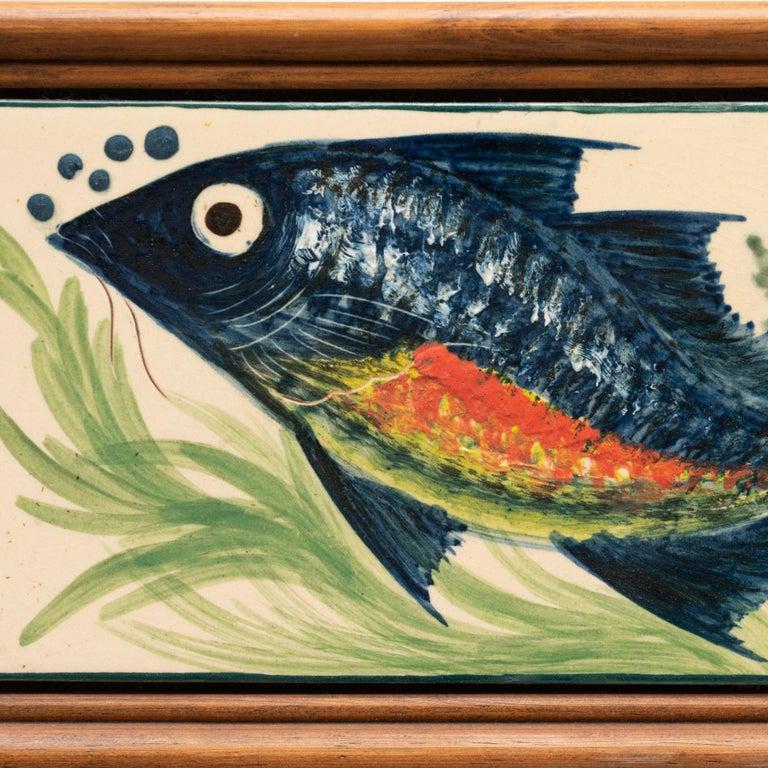Diaz Costa Ceramic Hand Painted Artwork, circa 1960 For Sale 2