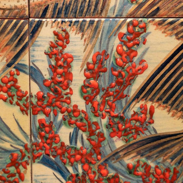 Diaz Costa Ceramic Hand Painted Artwork, circa 1960 For Sale 2