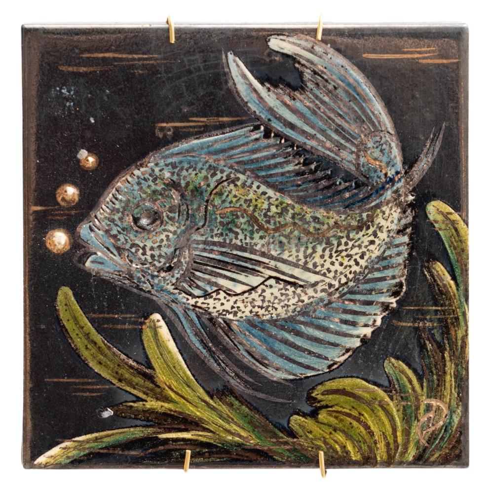 Diaz Costa Ceramic Hand Painted Artwork, circa 1960