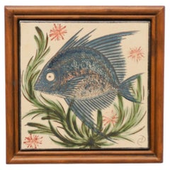 Diaz Costa Ceramic Hand Painted Artwork, circa 1960