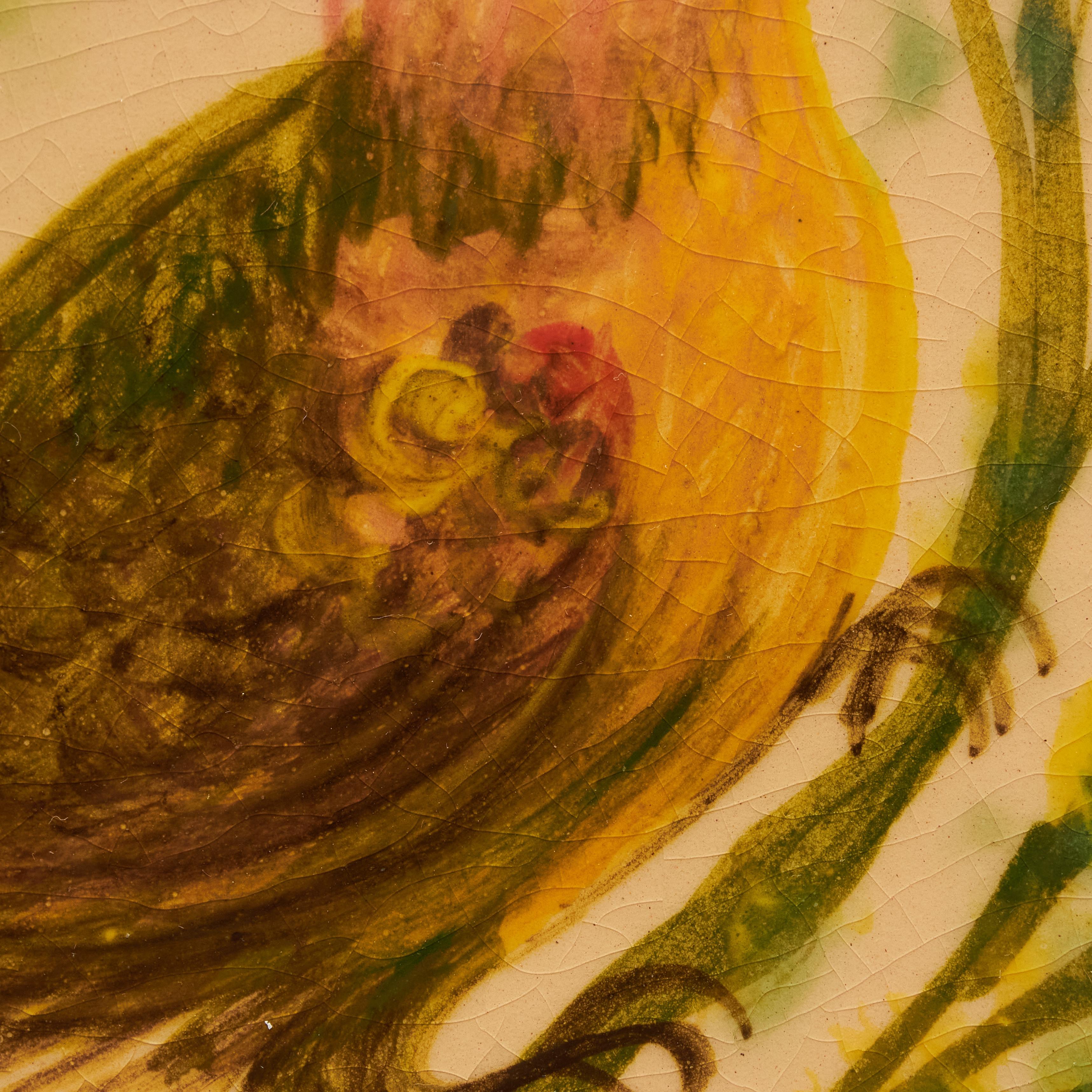 Diaz Costa Cerámica Pintada a Mano Obra de Arte Pájaro, circa 1960 siglo XVIII y antes en venta