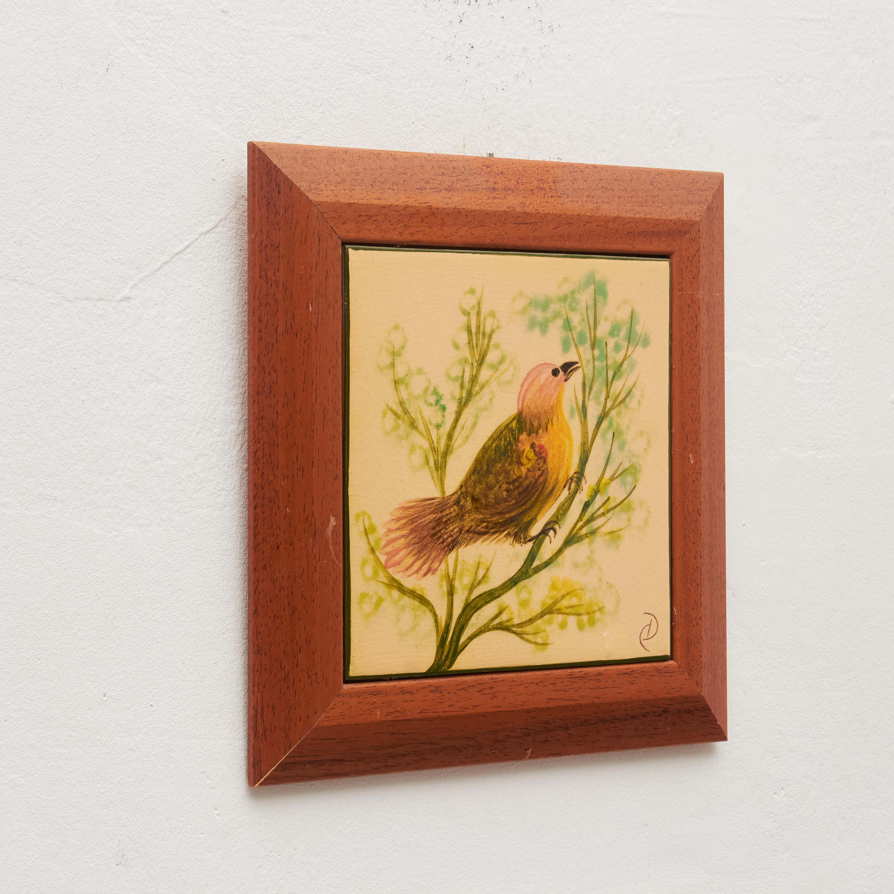 Diaz Costa Cerámica Pintada a Mano Obra de Arte Pájaro, circa 1960 en venta 3