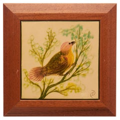 Diaz Costa Keramisches handbemaltes Vogel-Kunstwerk, um 1960
