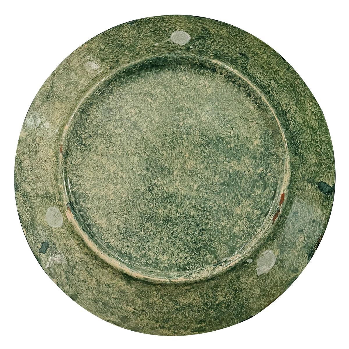 Diaz-Costa Ceramic handpainted dinner plate, set of 4, circa 1960 For Sale 7