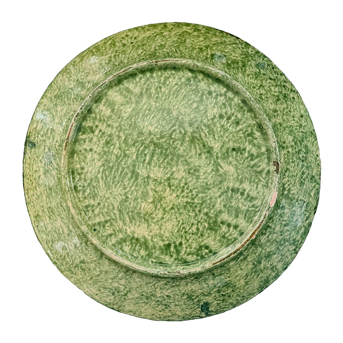 Spanish Diaz-Costa Ceramic handpainted dinner plate, set of 4, circa 1960 For Sale