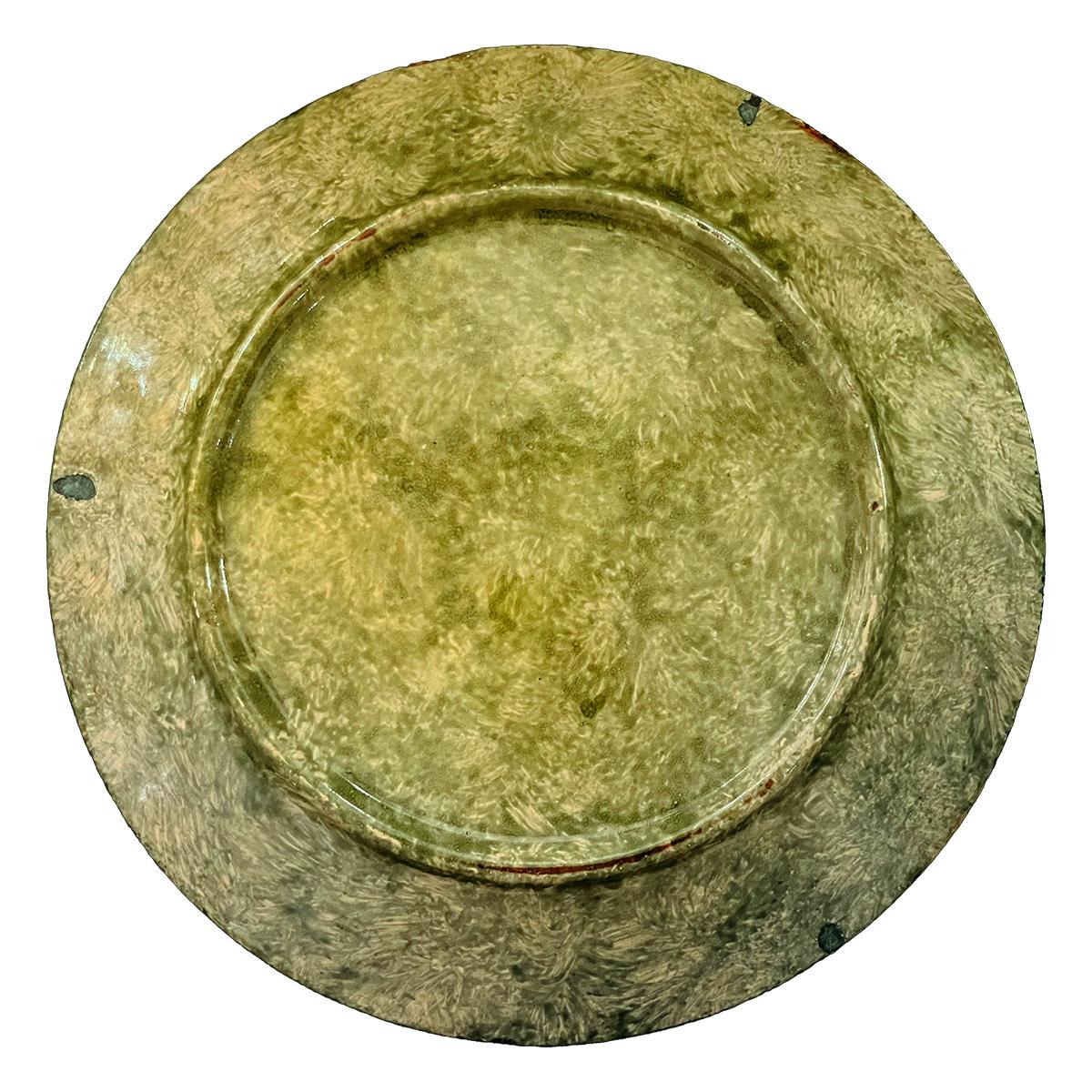 Diaz-Costa Ceramic, set of 4, handpaintted dinner plate, circa 1960 en vente 5