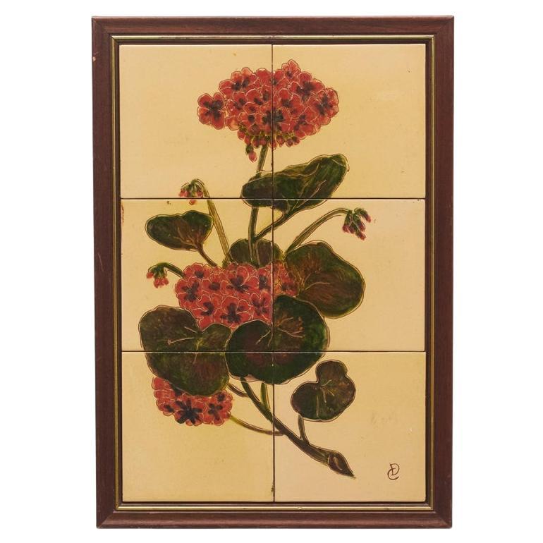 Œuvre d
art moderne en céramique peinte à la main de Diaz Costa, datant d
environ 1960 en vente