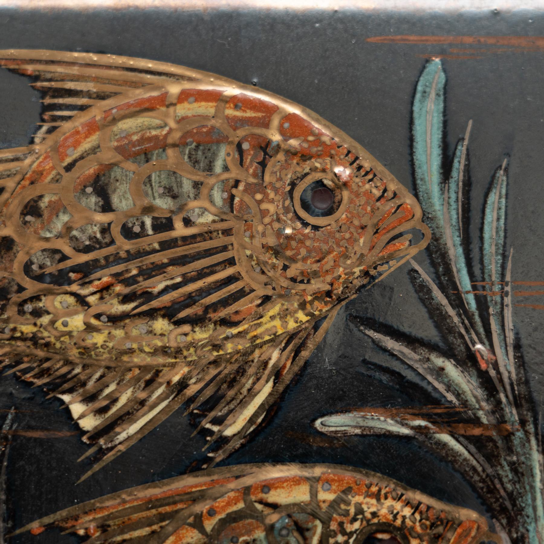 Diaz Costa Set di tre opere d'arte in ceramica dipinte a mano, circa 1960 in vendita 3