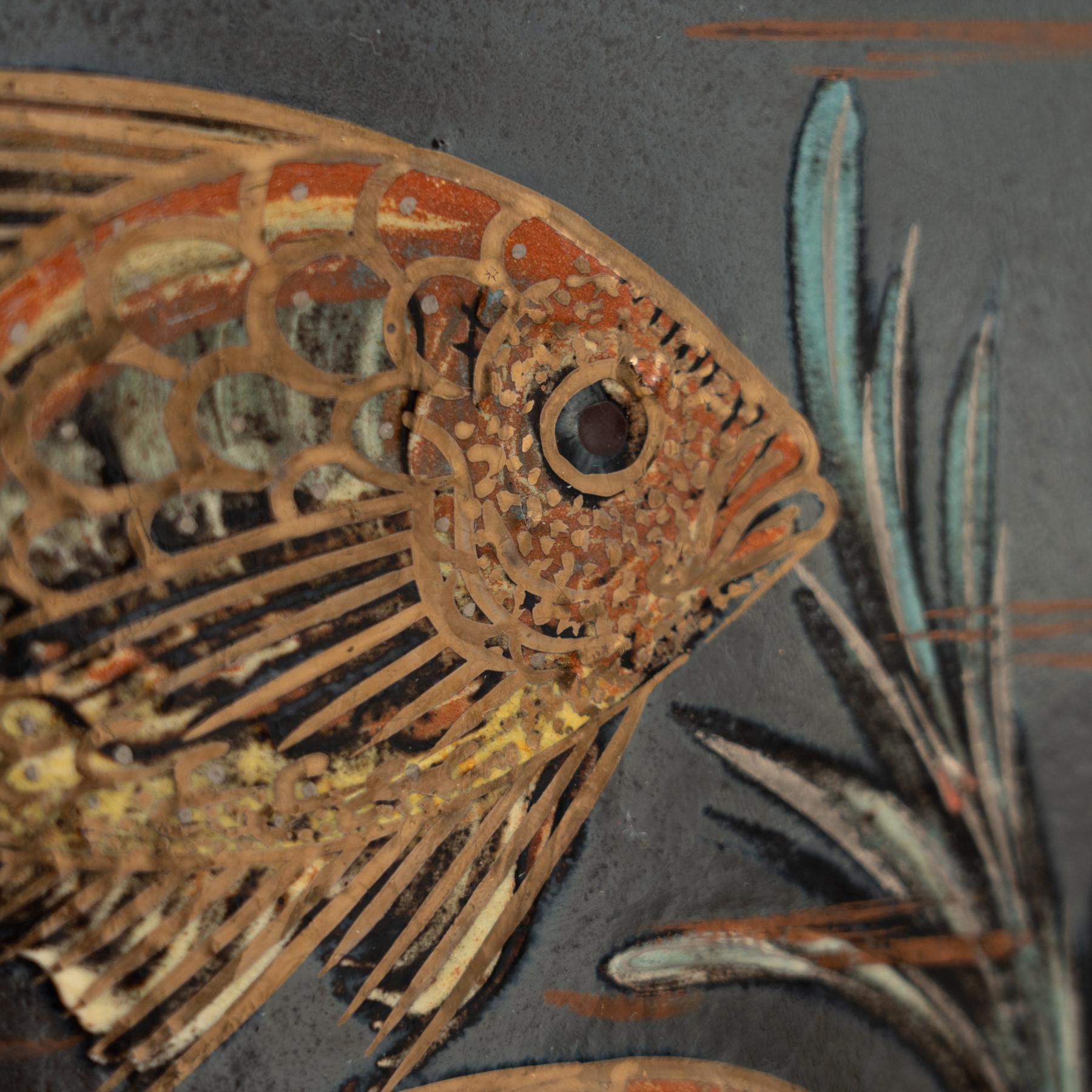Diaz Costa Set di tre opere d'arte in ceramica dipinte a mano, circa 1960 in vendita 6