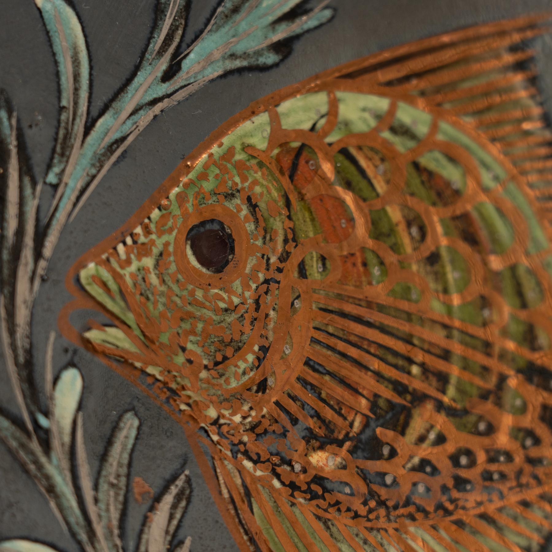 Diaz Costa Set di tre opere d'arte in ceramica dipinte a mano, circa 1960 in vendita 7