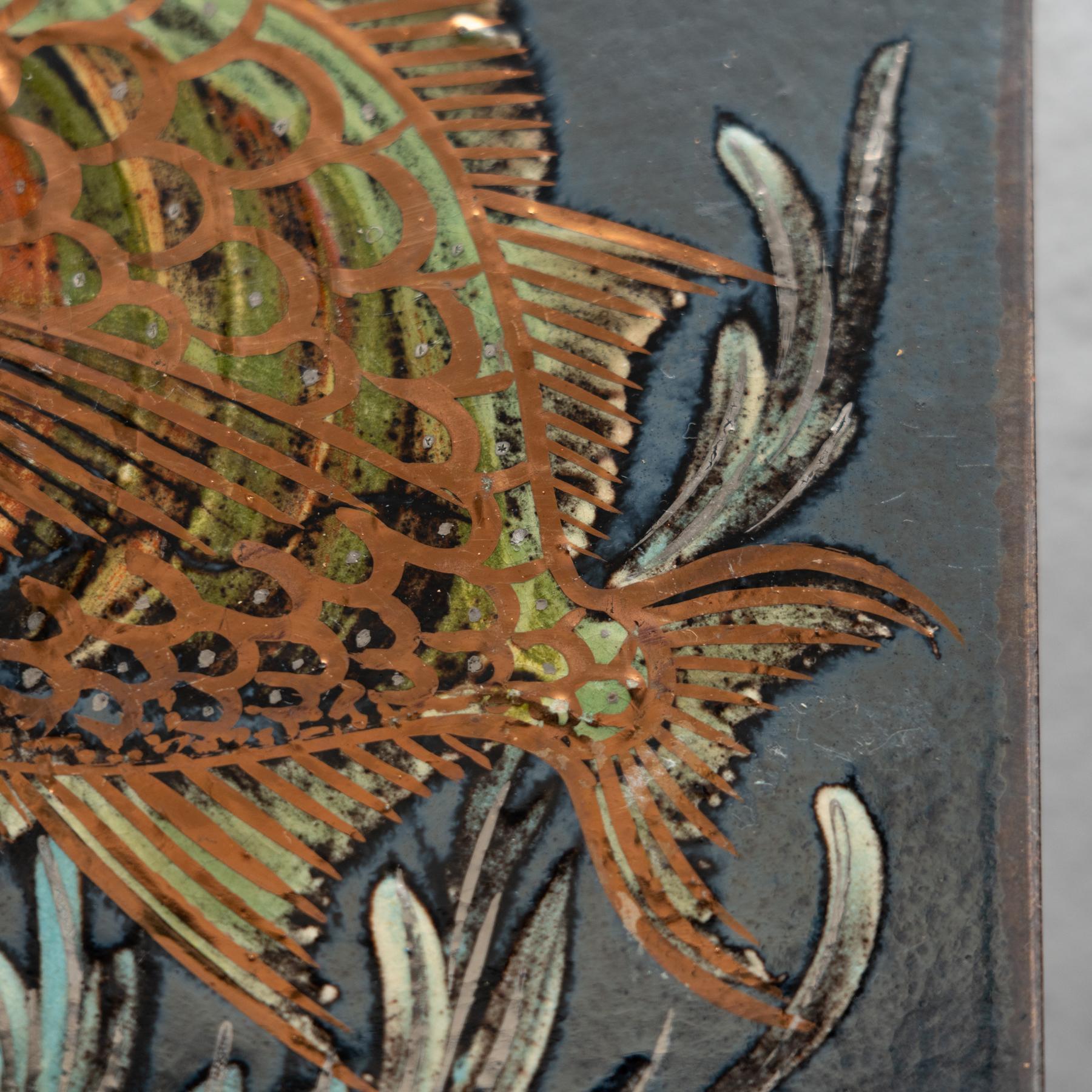 Diaz Costa Set di tre opere d'arte in ceramica dipinte a mano, circa 1960 in vendita 1
