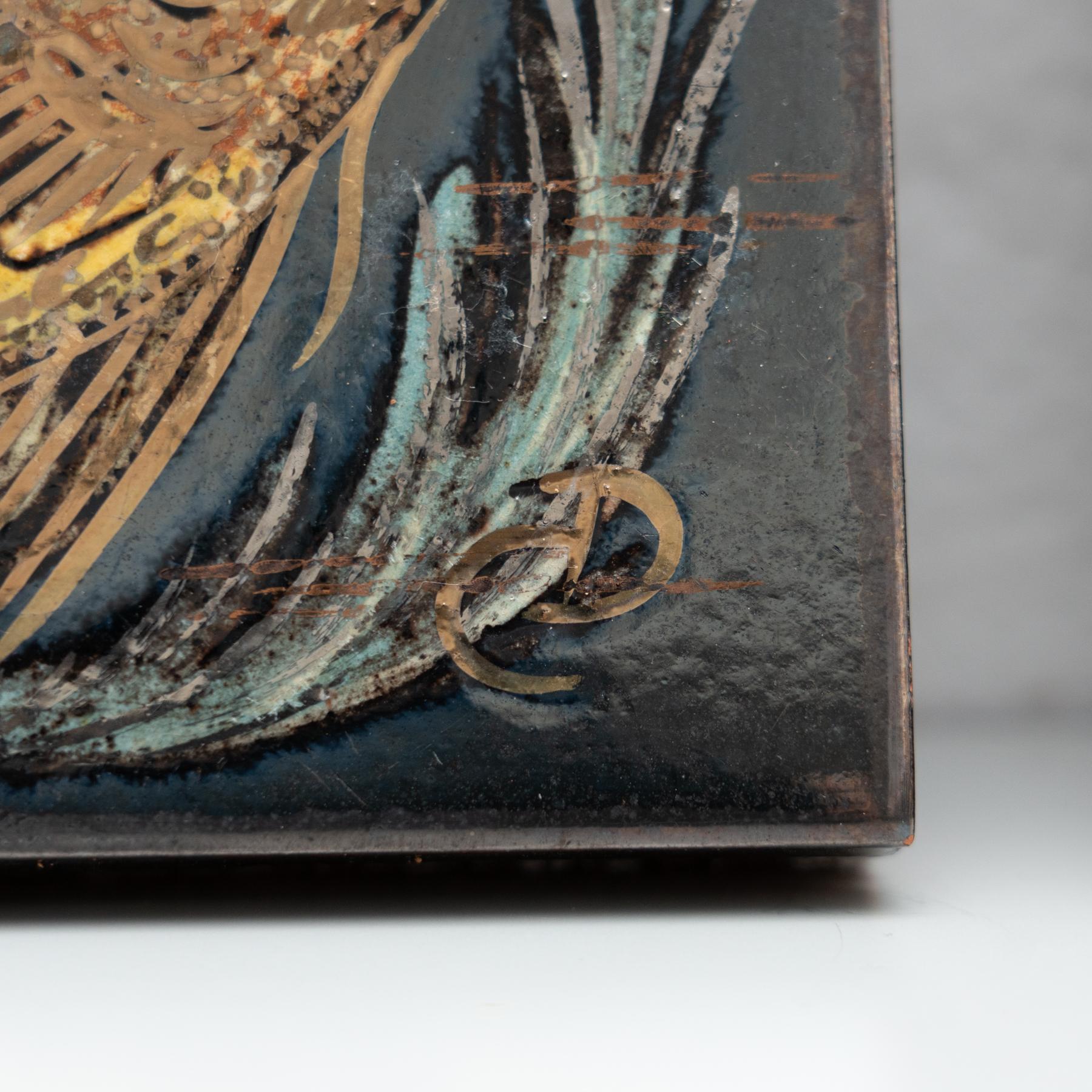 Diaz Costa Set di tre opere d'arte in ceramica dipinte a mano, circa 1960 in vendita 2