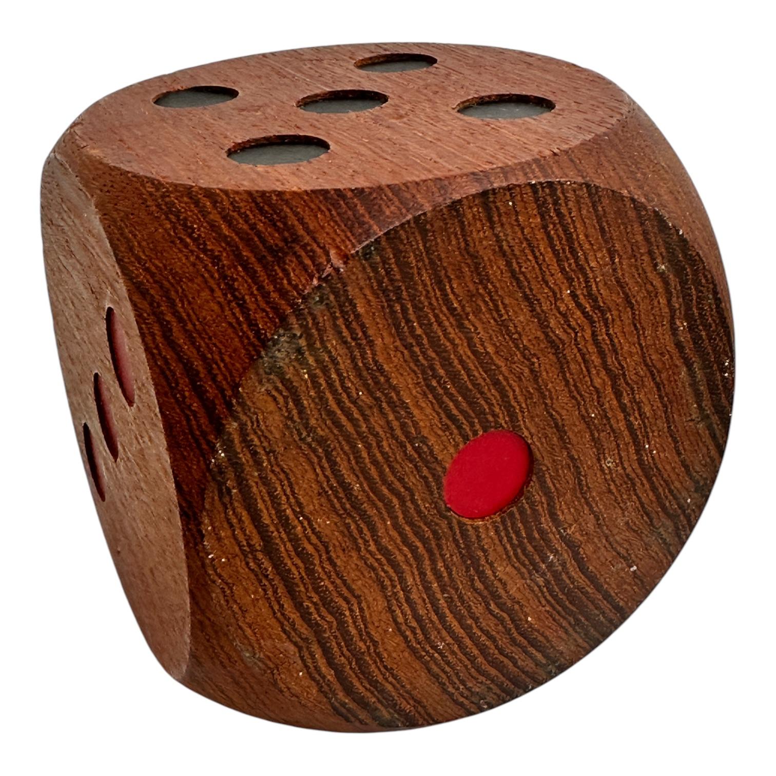 Hand-Crafted Dice Crayon Pencil Pen Holder Stand Figure Germany Mid Century, 1950s For Sale