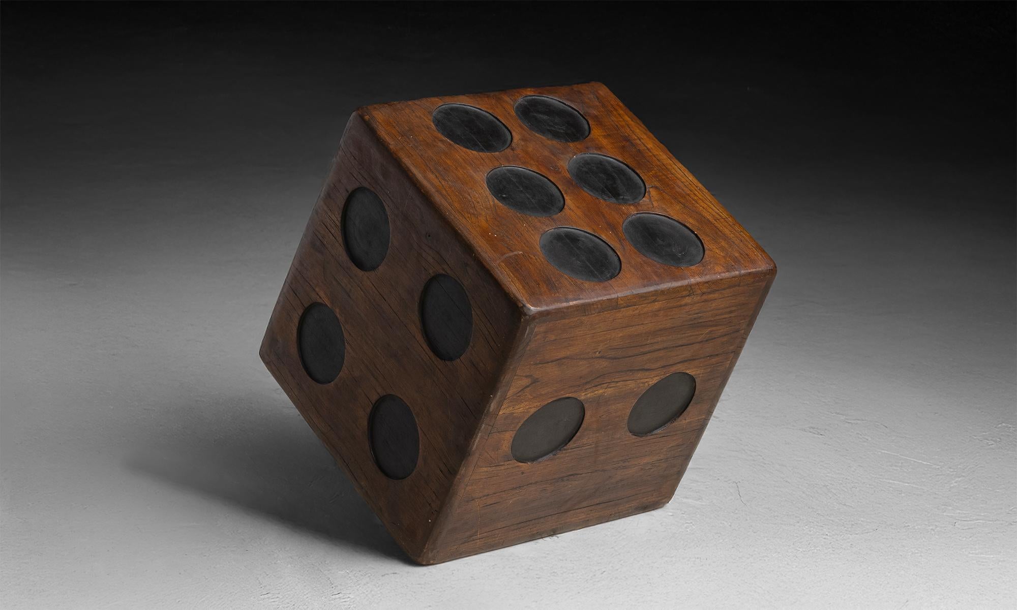 Wood Dice Cube Table, England 1950