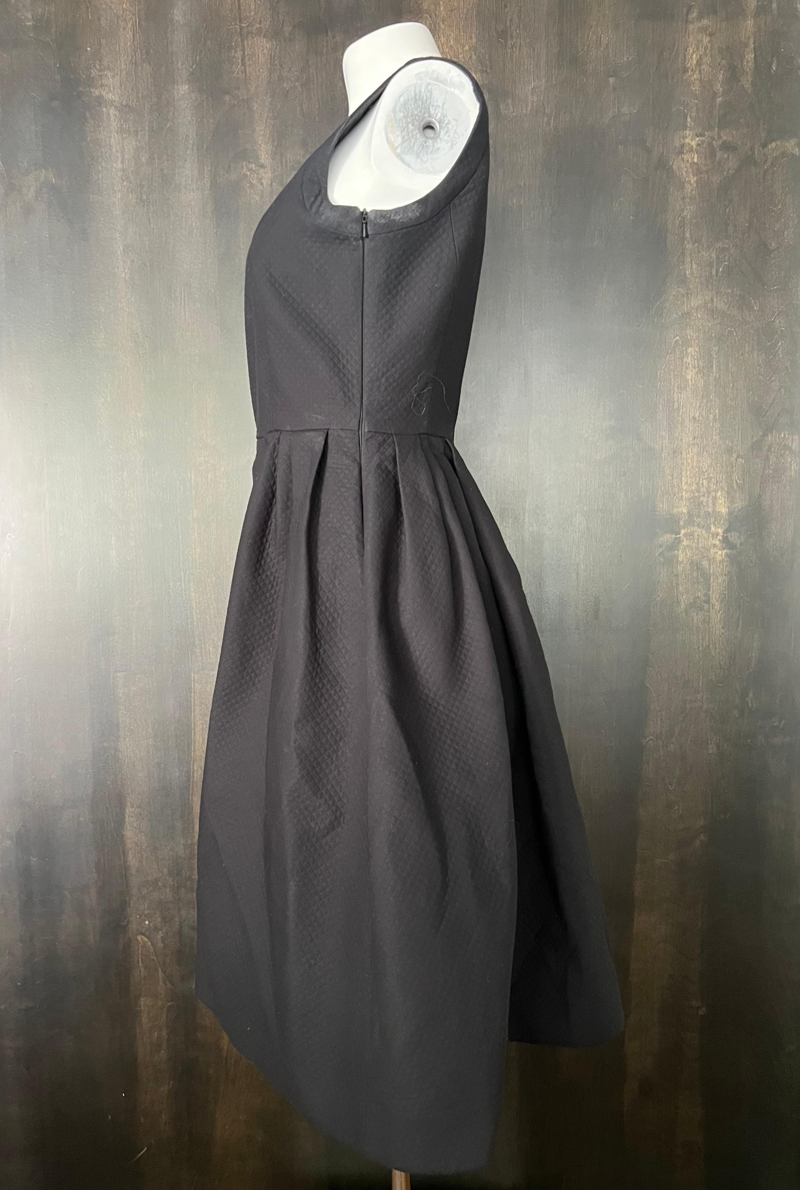 Dice Kayak Black Mini Dress, Size 40 For Sale 1