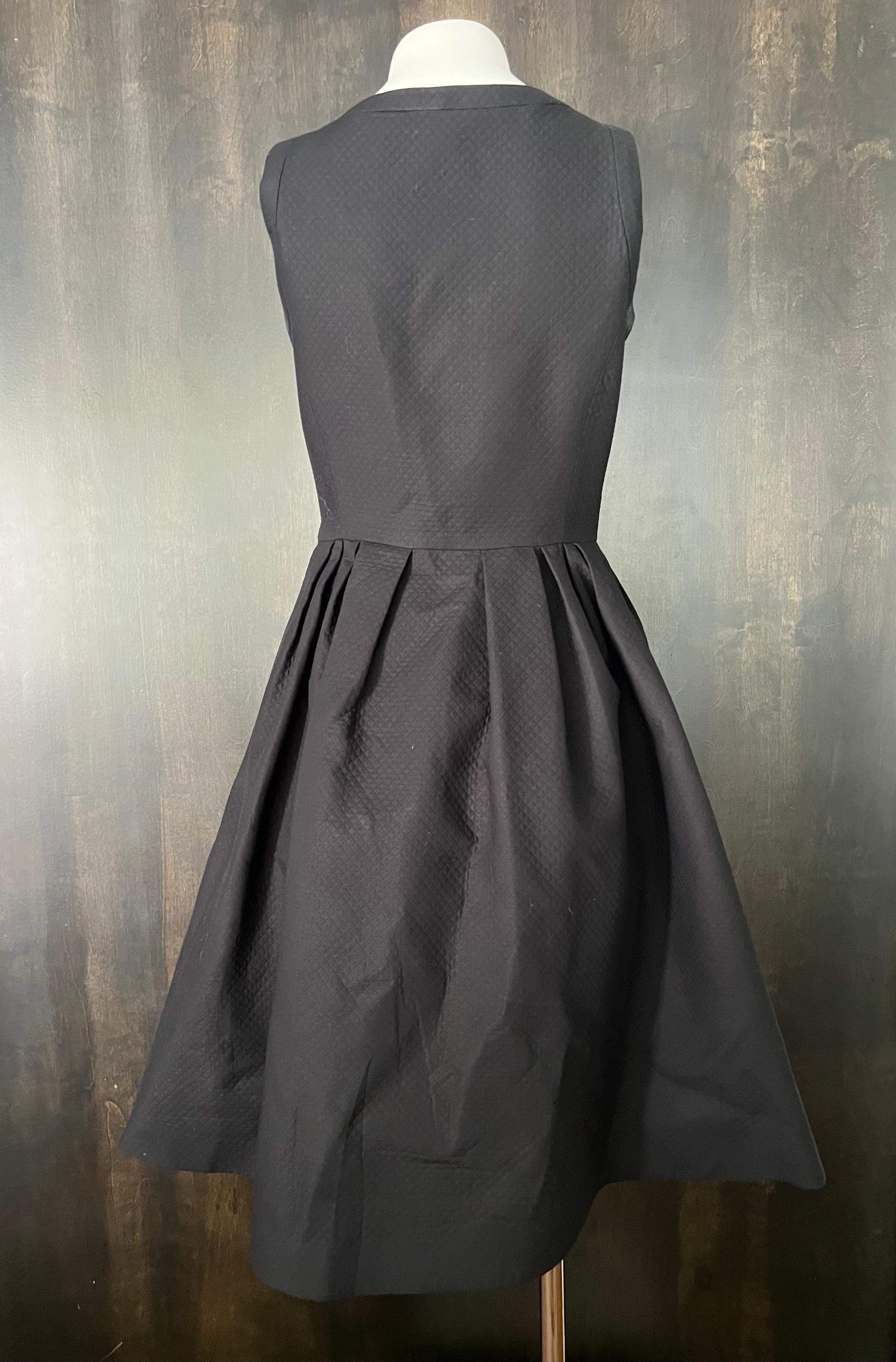 Dice Kayak Black Mini Dress, Size 40 For Sale 2