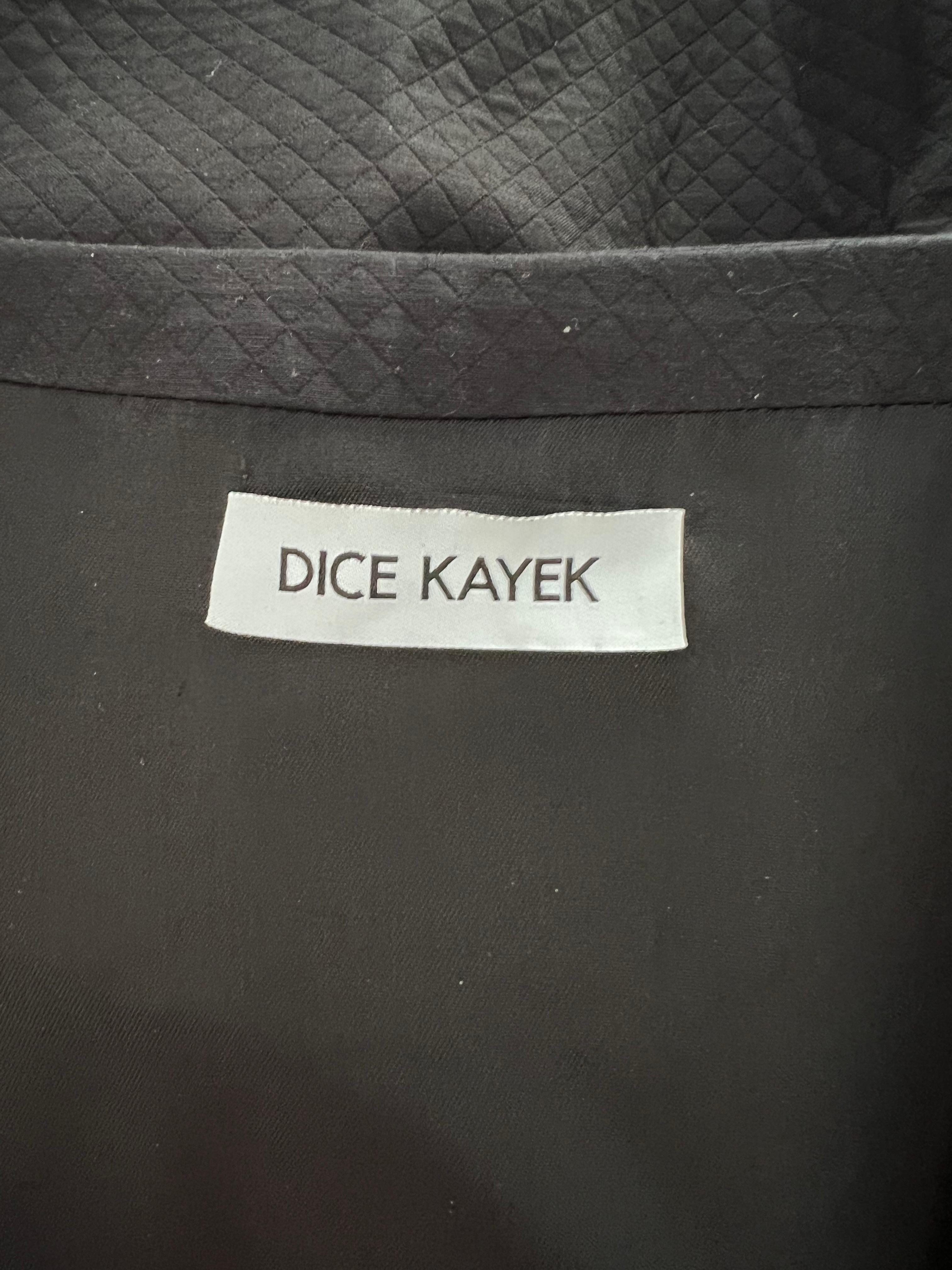 Dice Kayak Black Mini Dress, Size 40 For Sale 5