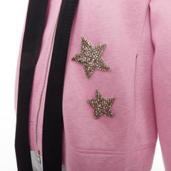 DICE KAYEK capuche à cordon de serrage en néoprène rose avec applications d'étoiles perlées IT38 XS