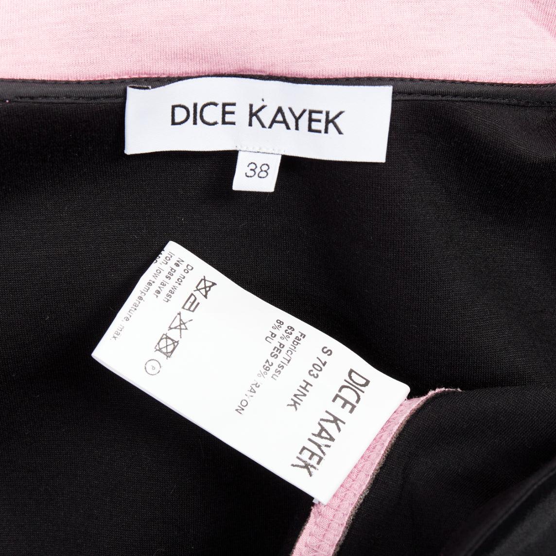 DICE KAYEK Sudadera con capucha y cordón de neopreno rosa con apliques de estrellas y cuentas IT38 XS en venta 3