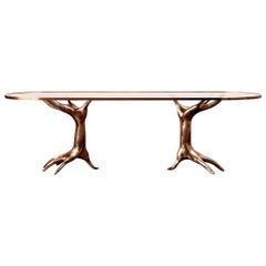 Dichotomy Racetrack Hands Sculptural Dining Table by Kelly Wearstler