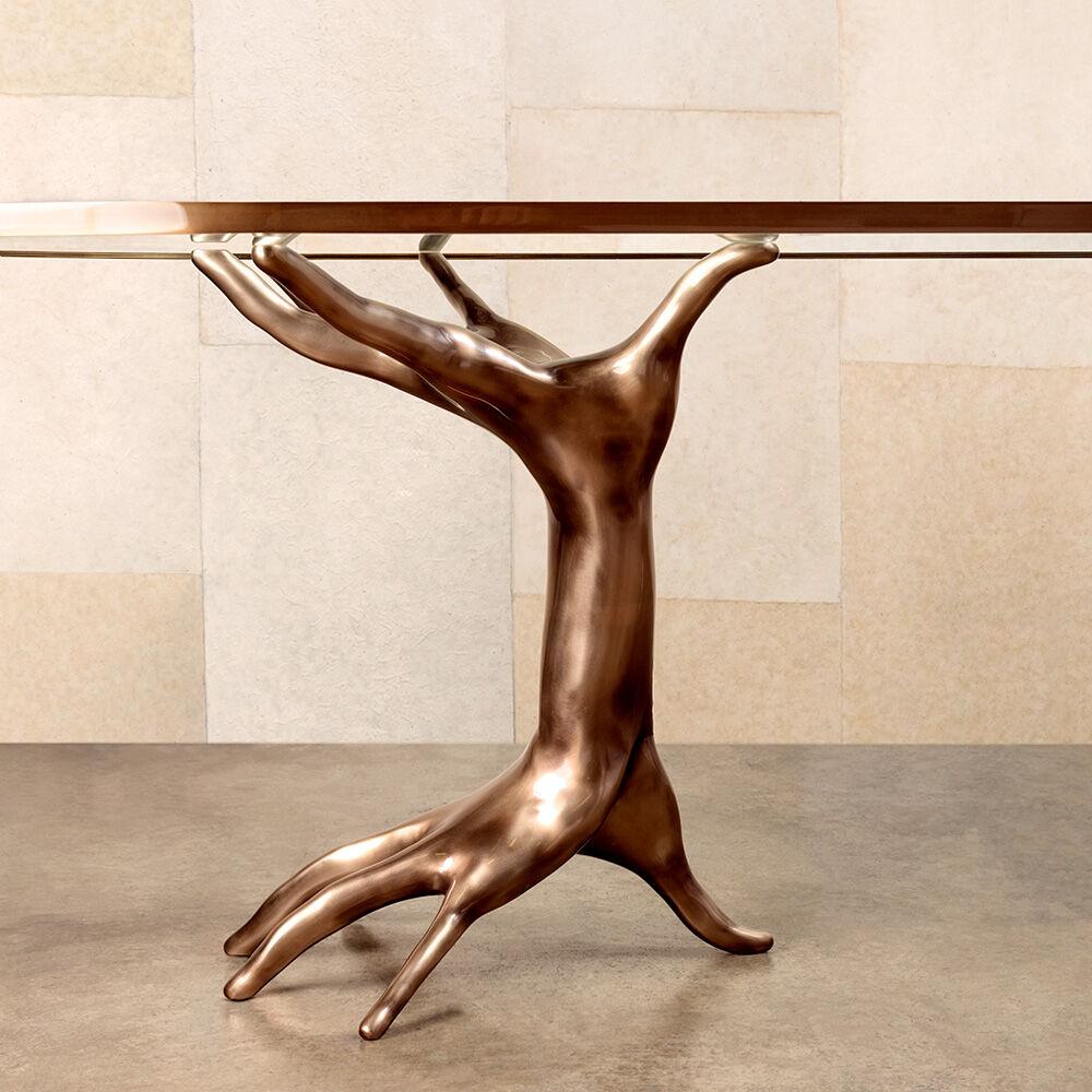 Modern Dichotomy Racetrack Hands Sculptural Dining Table by Kelly Wearstler For Sale