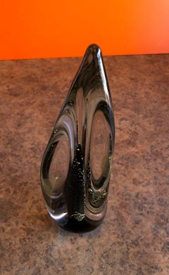 "Dichroic Flame" Art Glass Sculpture by Randy Strong