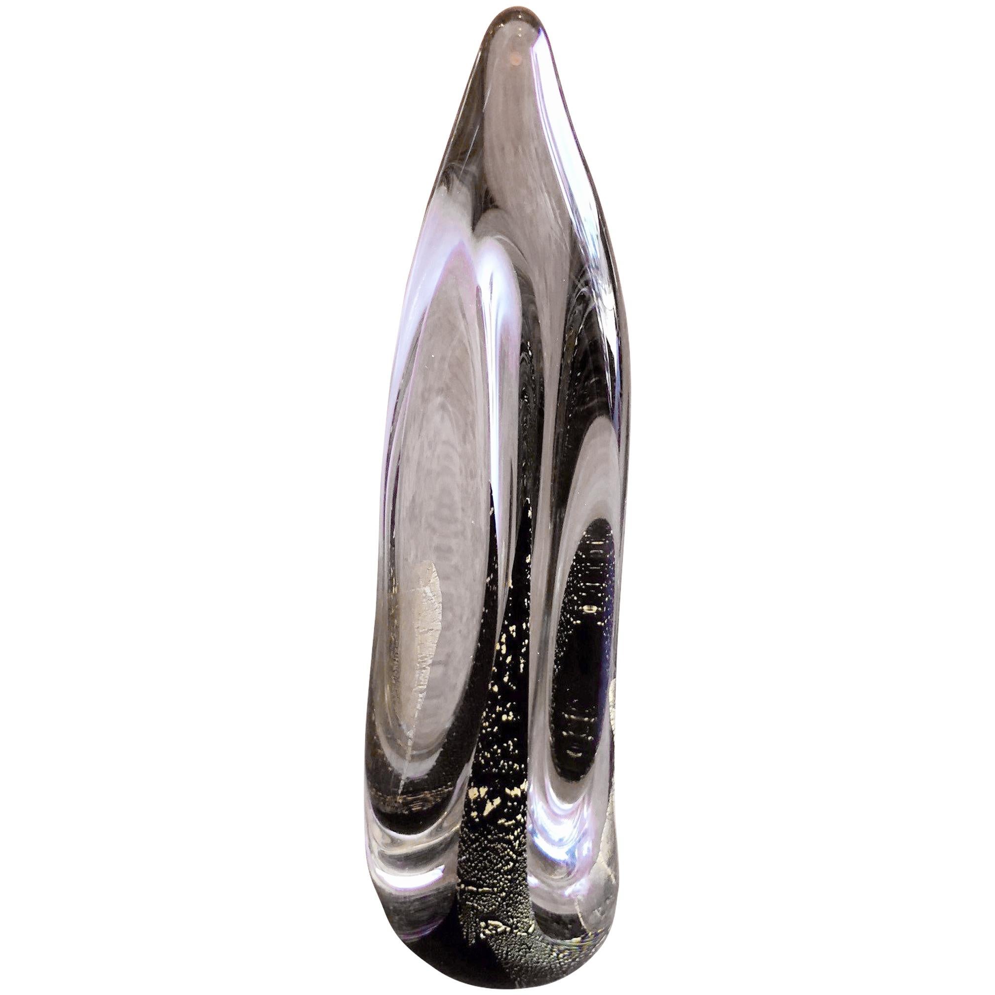 „Dichroic Flame“ Kunstglas-Skulptur von Randy Strong