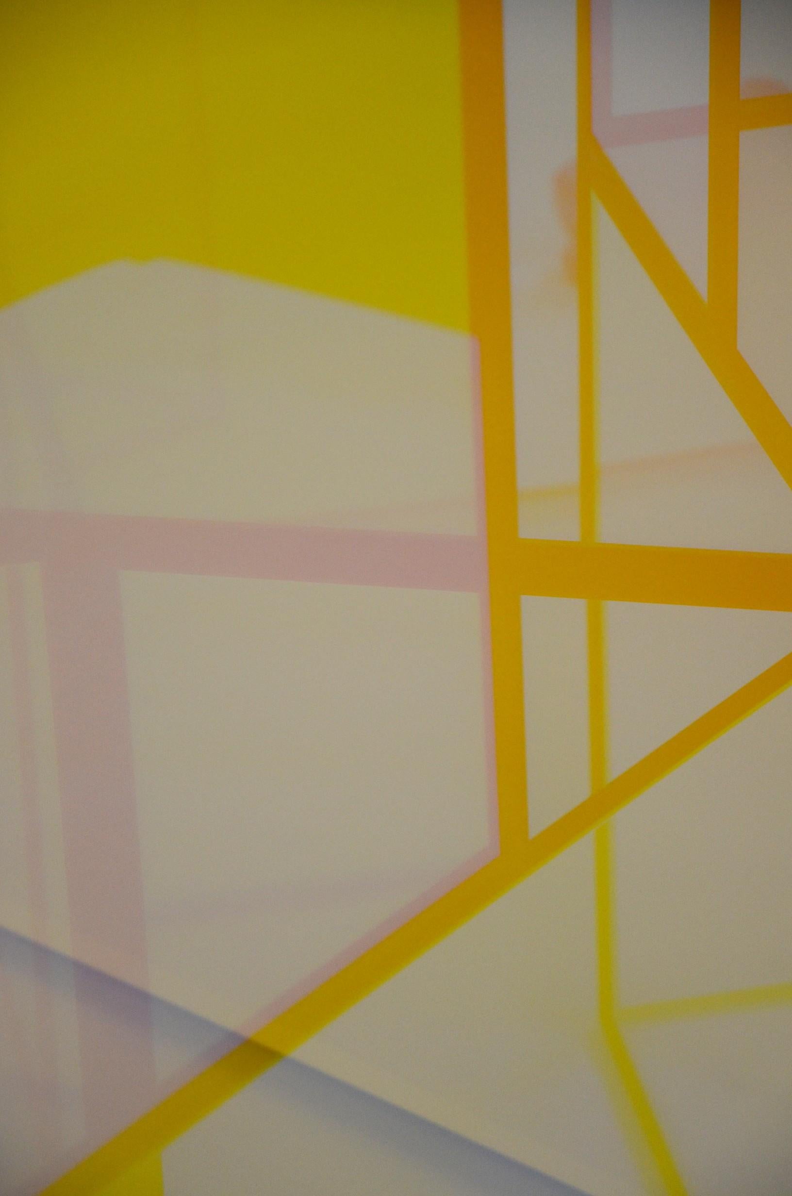 XXIe siècle et contemporain Écran pliable coloré en verre dichroïque par Camilla Richter