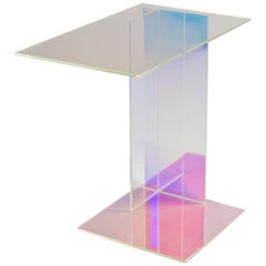 Dichroic Glass Side Table, Rona Koblenz
