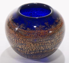 Dichroic Sommerso Bud Vase, American Studio Art Glass