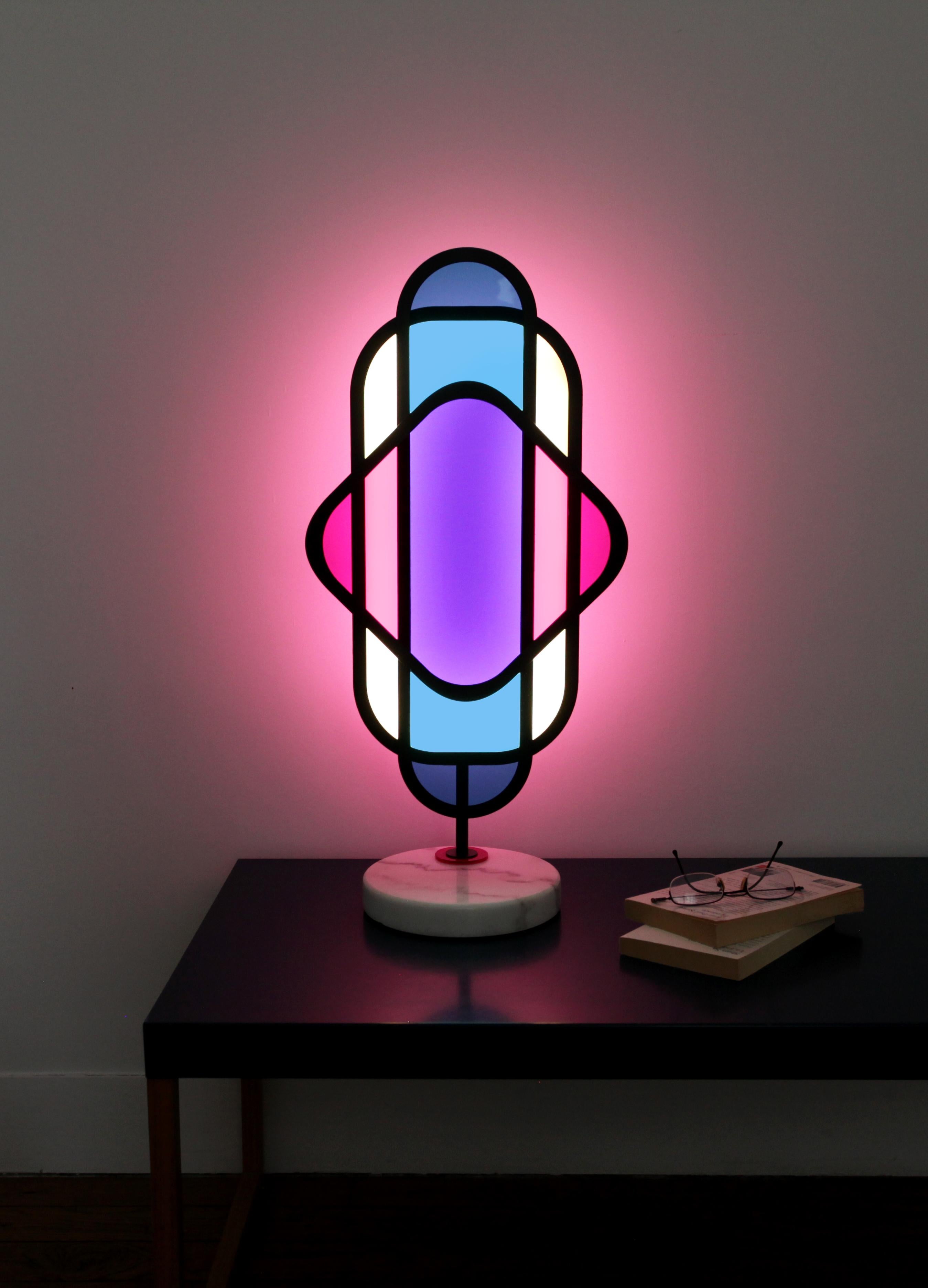 Modern Dichros Table Lamp Signed by Arturo Erbsman For Sale