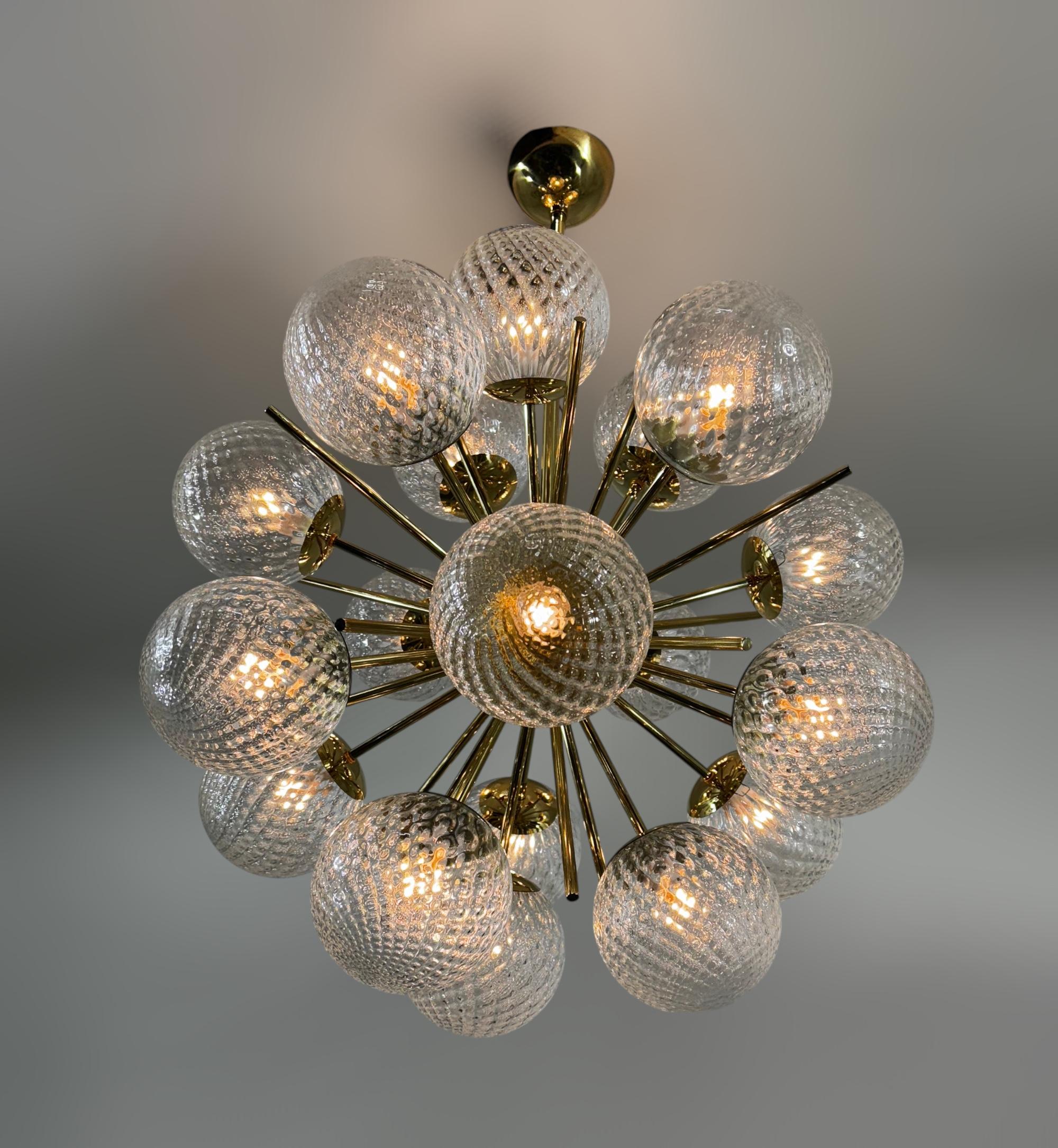 Diciotto Balloton Sputnik Chandelier by Fabio Ltd For Sale 2