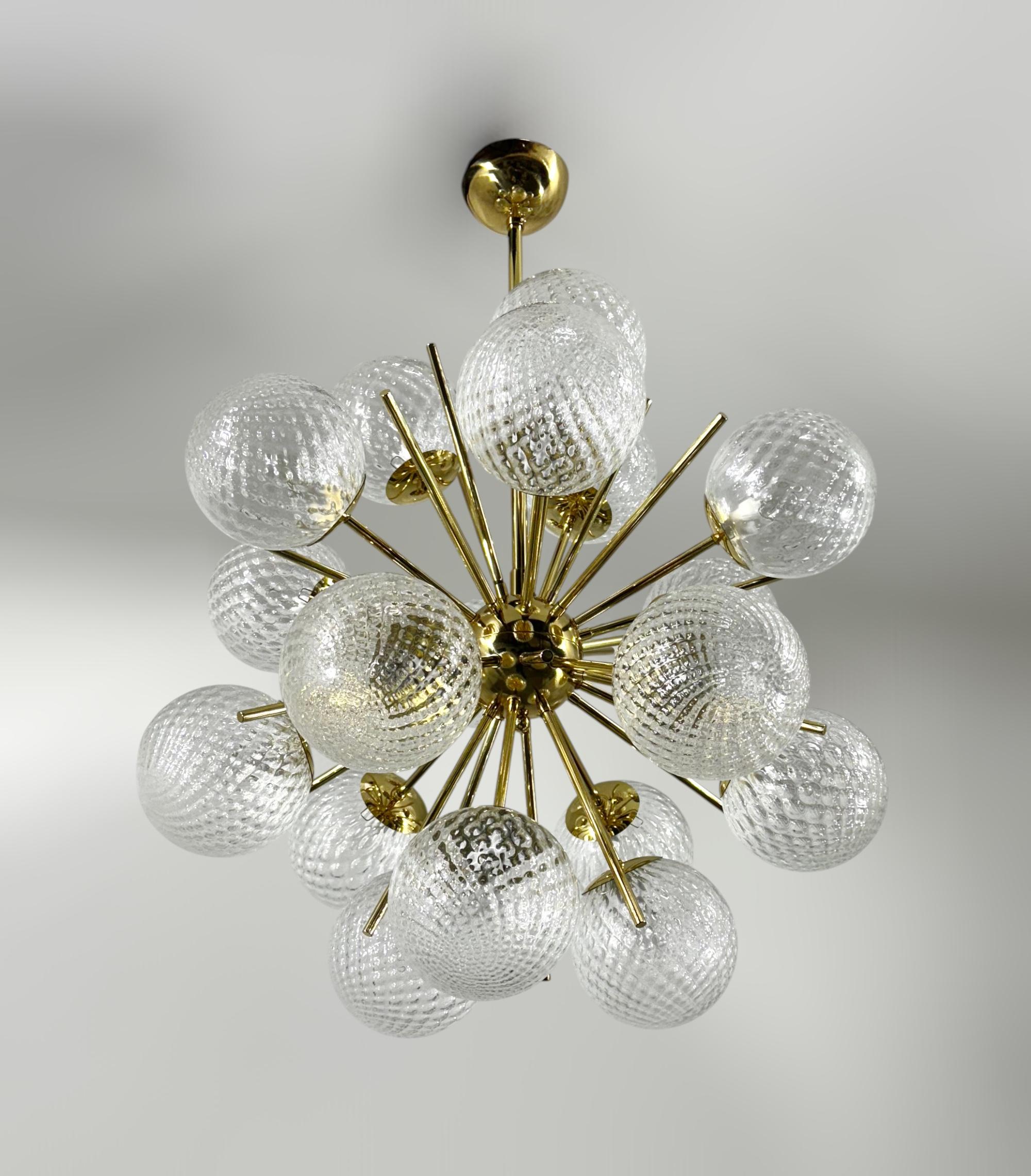 Mid-Century Modern Diciotto Balloton Sputnik Chandelier by Fabio Ltd For Sale