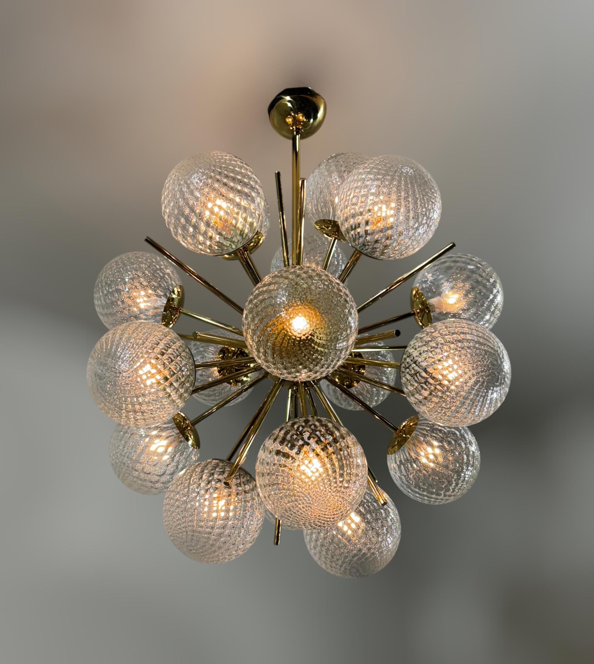 Contemporary Diciotto Balloton Sputnik Chandelier by Fabio Ltd For Sale