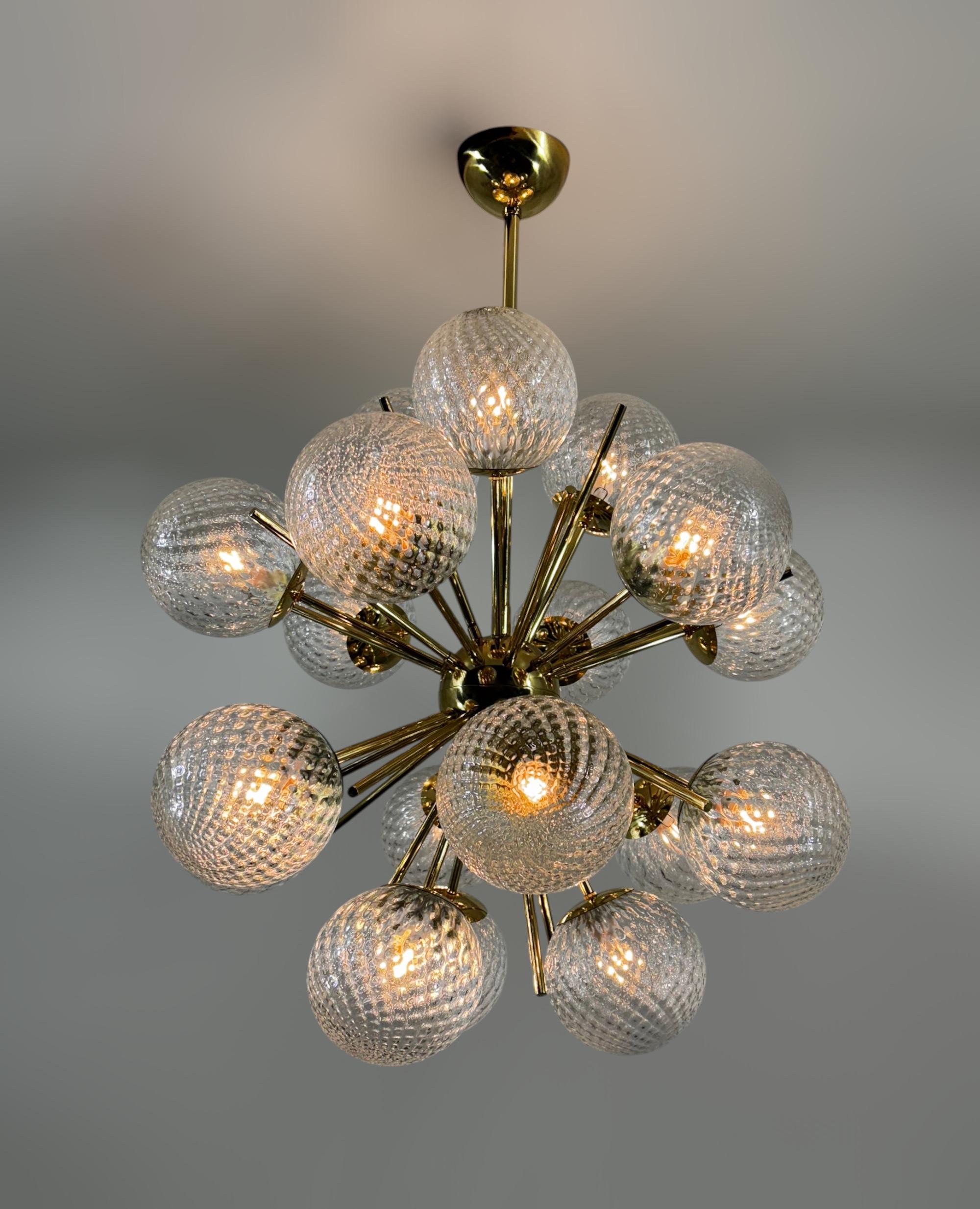 Diciotto Balloton Sputnik Chandelier by Fabio Ltd For Sale 1