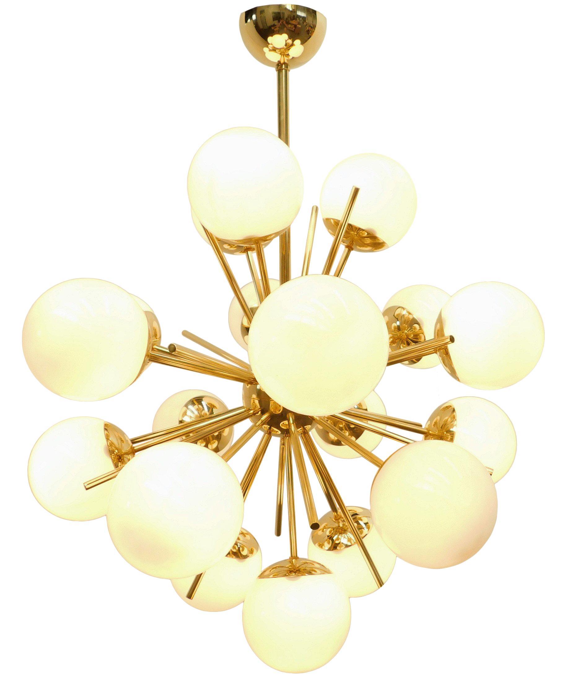 Mid-Century moderno Lampadario Diciotto Sputnik di Fabio Ltd in vendita