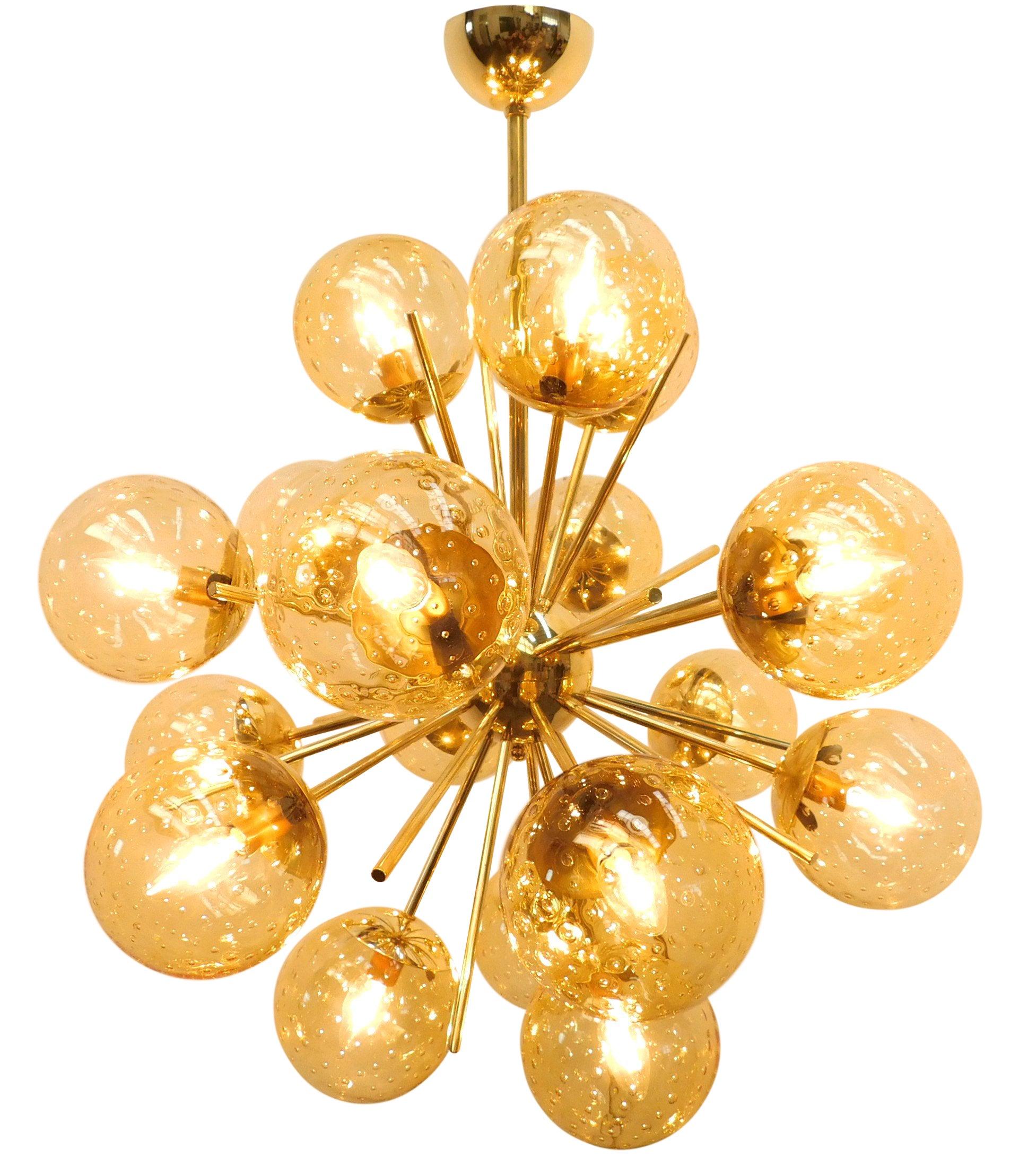 Mid-Century moderno Lampadario Diciotto Sputnik di Fabio Ltd in vendita