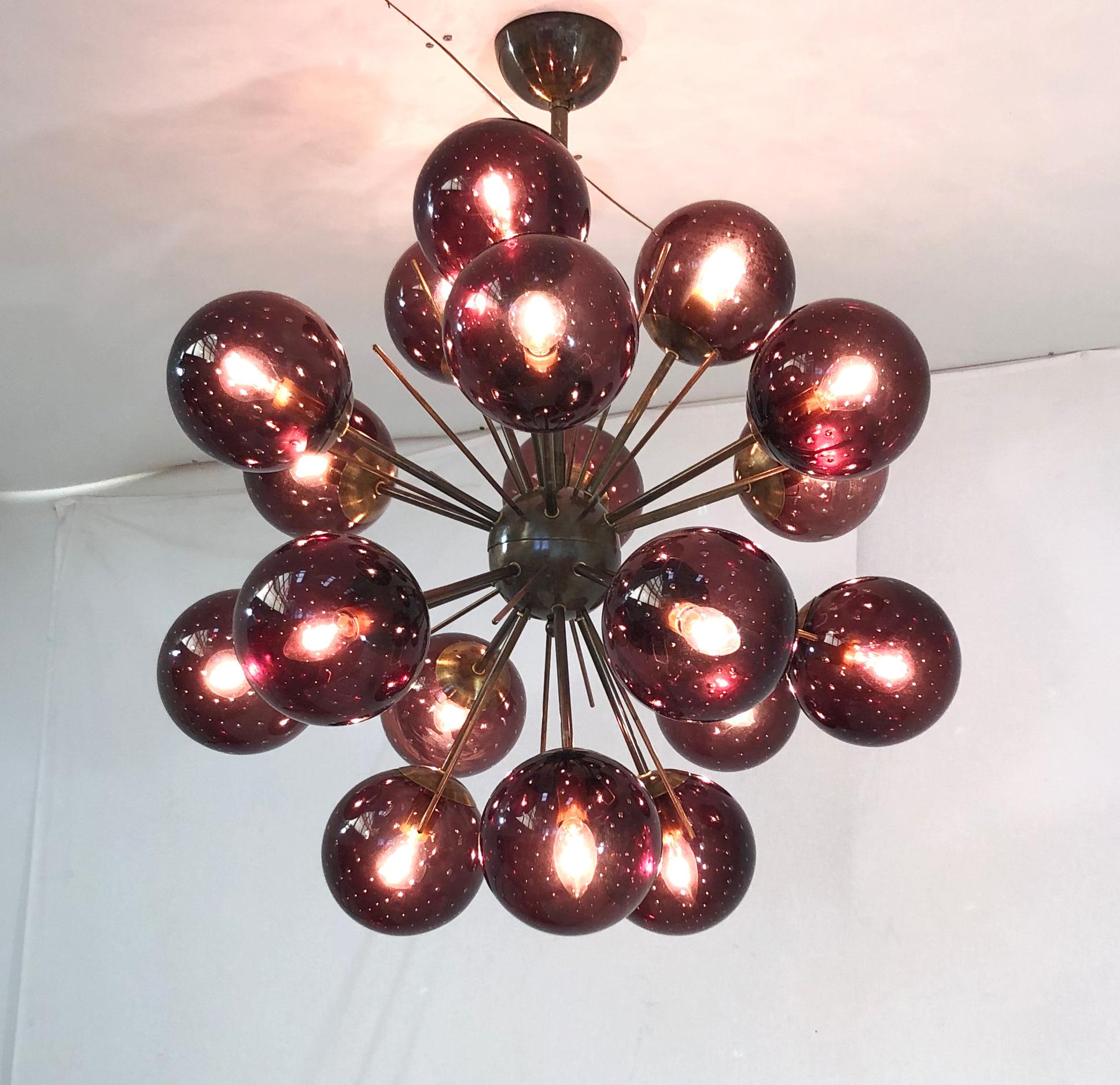 Italian Diciotto Sputnik Chandelier by Fabio Ltd For Sale